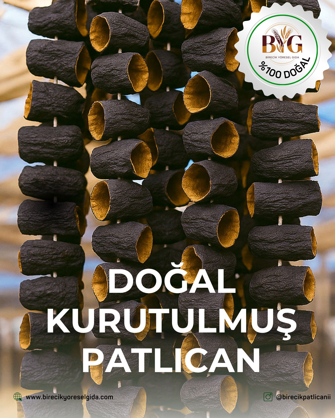 Doğal Kurutulmuş Patlıcan